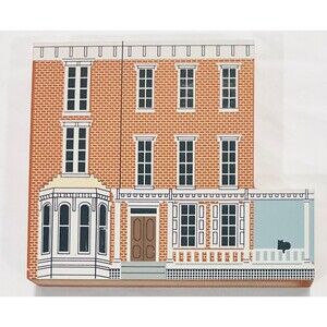 1995 The Cat's Meow Village Howe House circa 1880 Dover, Delaware Faline '95